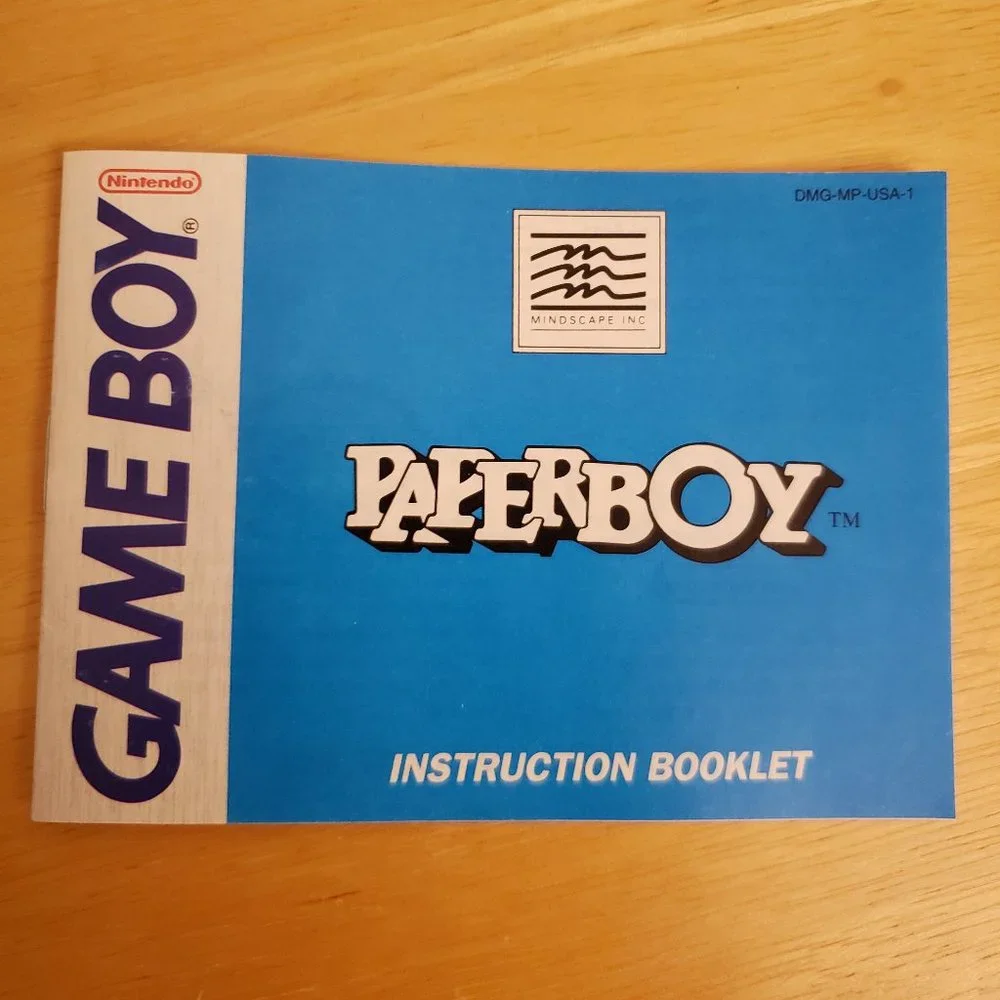 Vintage Nintendo Game Boy Paperboy